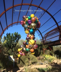Chihuly blown glass suspended balls 1177